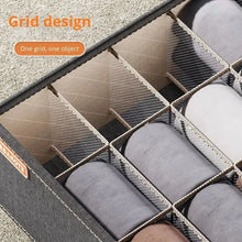 Load image into Gallery viewer, 6-20 cell Underwear Storage Box Dark Grey Socks Bra organizer Drawer Division Multifunctional Household Wardrobe Classification