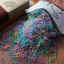 Load image into Gallery viewer, 1000pcs Girls Elastic Hair Bands Nylon Rubber Band Headband Hair Accessories Kids Ponytail Holder Bands Kids Ornaments