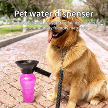 Load image into Gallery viewer, Portable Dog Water Bottle Drinking Cup Cat Pet Travel Outdoor Feeding Supplies