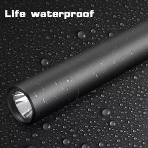 Mini Portable LED Flashlight - USB Rechargeable, Pocket Light, Zoomable Camping Lantern