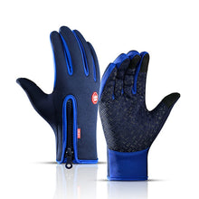 Load image into Gallery viewer, Men Women Cycling Winter Warm Sport Gloves Touchscreen Outdoor Fishing Splash-proof Skiing Snowboard Nonslip Zipper Gloves