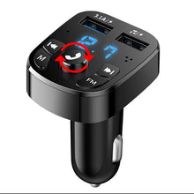 Load image into Gallery viewer, Car Fm Transmitter Bluetooth 5.0 Aux Handsfree Wireless Car Kit Dual Usb Car Charger Auto Radio Fm Modulator Mp3 Player Adapter