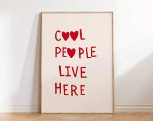 Minimalist Heart Poster – Funny Aesthetic Wall Art Print