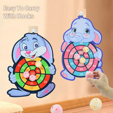 Load image into Gallery viewer, Kids Animal Dart Board Set: Indoor/Outdoor Party Game with Sticky Balls