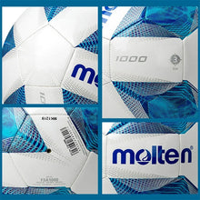 Load image into Gallery viewer, Molten Soccer Ball - Size 3 &amp; Size 4, Wear-Resistant TPU, Soft, Machine Stitched