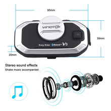 Load image into Gallery viewer, Easy Rider Vimoto V8  Motorcycle Helmet Headset Intercom Bluetooth-compatible Multi-Functional Interphone