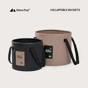 Folding Camping Bucket  Large Capacity, Heat Resistant