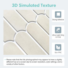 Load image into Gallery viewer, 1/10pcs 3D Decorative Tile Stickers, 3D Fish Scale Textures, Matte 30cm x 30cm, Water and Mold Resistant, for Kitchen Bathroom W