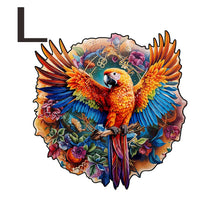 Load image into Gallery viewer, Unique Parrot Pattern Wooden Puzzle, Irregular Animal Shape, Suitable for Holiday Birthday Gifts for Family and Friends