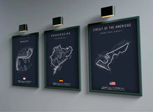 Load image into Gallery viewer, F1 Canvas Track Circuit Wall Art: Aesthetic Motorsport Poster