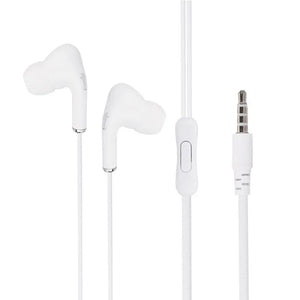 White Wired Headset with Microphone In-Ear Game Mobile Computer Recording 3.5mm