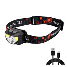 Load image into Gallery viewer, 1200LM Motion Sensor LED Headlamp Rechargeable Waterproof 8 Mode for Camping Running