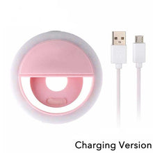 Load image into Gallery viewer, USB Charge Led Selfie Ring Light LED Selfie Fill Light Mobile Phone Live Broadcast Video LED Selfie Ring Lamp For All Smartphone