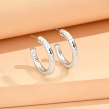 Load image into Gallery viewer, серьги Geometric Irregular Metallic Color Earrings for Women 2024 Minimalist Style Personality Earrings Trendy Jewelry Gift