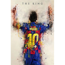 Load image into Gallery viewer, Messi &amp; Ronaldo Canvas Art – Football Star Wall Decor, Home Decoration Gift