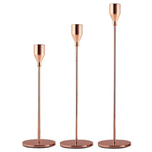 Load image into Gallery viewer, 3Pc/Set European style Metal Candle Holders Fashion Simple Wedding Table Decoration Party Living Room Candlestick Christmas Tabl