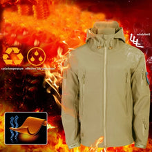 Load image into Gallery viewer, Men&#39;s Winter Fleece Jacket Tactical Waterproof Outdoor Hiking Fishing Hunting Coats M-5XL