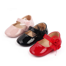 Load image into Gallery viewer, Baby Girl Flower Trainers - Soft Anti-Slip Shoes, Newborn Toddler Footwear, 1 Year Gift