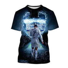 Load image into Gallery viewer, New Summer Ronaldo 3D Print T-Shirt for Boys &amp; Girls – Sports Street Fashion Tee