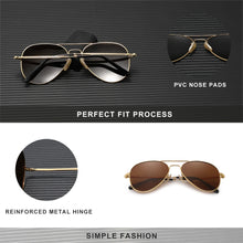 Load image into Gallery viewer, KingSeven Pilot Alloy Sunglasses: Polarized UV400 Women&#39;s Retro Eyewear