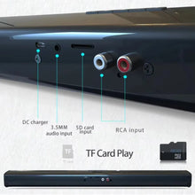 Load image into Gallery viewer, XIKCU Soundbar Speakers Bluetooth 5.3 Stereo Soundbar Surround Sound Home Cinema with Remote Control Support RCA AUX TF-Card