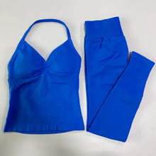 Load image into Gallery viewer, No Logo Seamless Gym Set Women Tank Tops High Waist Scrunch Yoga Leggings Fitness Clothes Workout Sets Gym Suit Activewear