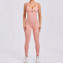 Load image into Gallery viewer, Women Gym Jumpsuit Female Yoga Set Workout One-piece Suit Women Sports Push Up Yoga Clothes Backless Activewear Fitness Set