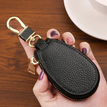 Load image into Gallery viewer, Unisex PU Leather Key Case For Car Key Wallet Pocket Key Holder Organizer Pouch Keys Organizer LargeCapacity Zipper Key Case Bag