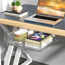 Load image into Gallery viewer, Invisible Storage Table Shelf Storage Box New Pull Out Storage Box Hanging Under Desk Drawer Large Capacity Undertable Drawer