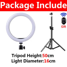 Load image into Gallery viewer, LED Selfie Ring Lighting Photographic Selfie Ring Lamp USB Remote Fill light For YouTube TikTok Video Live Phone Holder &amp; Tripod
