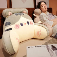 2025 Cartoon Bedside Cushion Sofa Backrest Detachable Washable Lumbar Support Neck Pillow for Dorm Chair Bed decoration maison