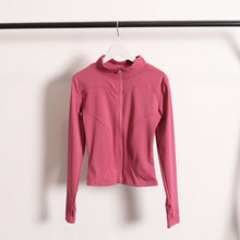 Load image into Gallery viewer, Yoga Jacket Coat Flexible Active Wear Women Zip Up Gym Sports Fitness Casual Jackets with Thumb Holes