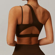 Load image into Gallery viewer, Women Shockproof Sport Bra Women's Beautiful Back Gym Sports Underwear Women Oblique Shoulder Straps Running Fitness Yoga Bra ﻿