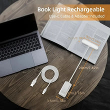 Load image into Gallery viewer, 1 pcs USB Rechargeable Book Light 3 Color Adjustable LED Reading Lamp with Clamp Eye-Care Night Light for Bed, Study Desk