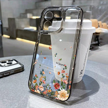Load image into Gallery viewer, Flower Phone Case For iPhone 16 13 15 11 12 14 17 Pro Max Air 16E XS XR 7 8 SE Shockproof Transparent Cover Silicone Soft Fundas