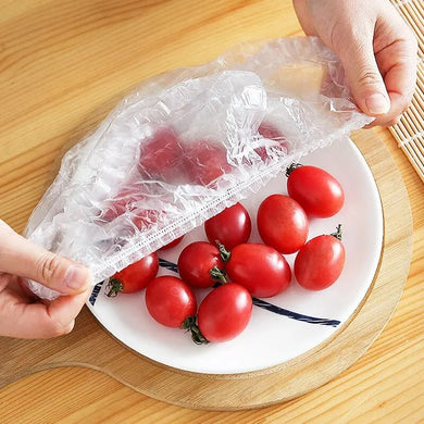 100/300pcs Disposable Food-Grade Fresh-Keeping Film Covers - PE Bowl Sealing Wraps