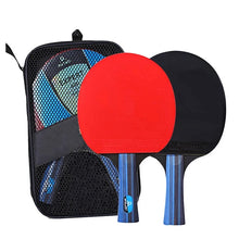 Load image into Gallery viewer, 5/6 Star Table Tennis Racket 2PCS Professional Pinng Two-Piece Pure Wood Table Tennis Paddle High-quality Set with A Bag