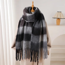 Load image into Gallery viewer, 2025 Winter Thick Warm Scarf Women Cashmere Shawl and Wraps Pashmina Neckerchief Bufanda Female Rainbow Hairy Tessel Echarpe New