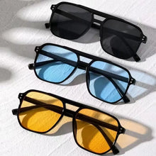 Load image into Gallery viewer, Punk Square Frame Sunglasses Anti-UV Beach Eye Protection Black Shades Glasses Travel Accessories Retro Sunglasses for women men