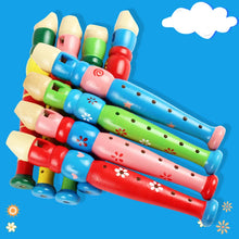 Load image into Gallery viewer, Colorful Wooden Flute Trumpet Buglet - Kids Educational Musical Toy