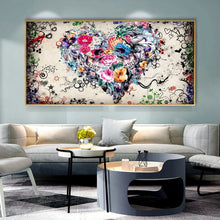 Load image into Gallery viewer, Modern Abstract Line Wall Art - Colorful Flowers - Oil on Canvas Posters and Prints