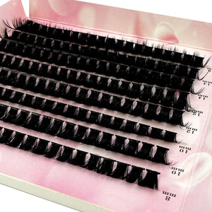 Mixed Tray 50D 60D 80D Individual 3D Russia Volume Mink Lashes Cluster Eyelashes