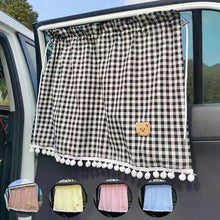 Load image into Gallery viewer, 1pc Universal Car Sun Shade Curtains Cute Cartoon Bear Car Styling Rear Side Window Windshield Sunshade Protect Window Curtains