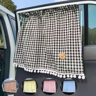 1pc Universal Car Sun Shade Curtains Cute Cartoon Bear Car Styling Rear Side Window Windshield Sunshade Protect Window Curtains