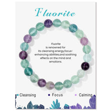 Load image into Gallery viewer, 2024 Fashion Natural Stone Bracelet – Amethyst, Tiger Eye, Garnet Elastic Band Jewelry