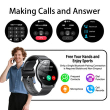 Load image into Gallery viewer, LXASFIT 2025 New Smart Watch Heart Rate Sleep Health Monitor Bluetooth Talk Ladies Sport Smart Watch for Android IOS