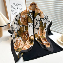 Load image into Gallery viewer, 90*90Cm Square Scarf Twill Silk Feeling Women Head Shawls and Wraps Luxury Hair Tree Print Neck Scarves Hijab Bandana Pashmina