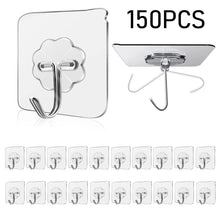 Load image into Gallery viewer, Waterproof and Oilproof Wall Hooks, Sticky Hooks for Kitchen Bathroom Shower Door Outdoor Wall Hanging Door Self-adhesive