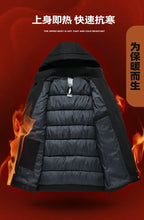 Load image into Gallery viewer, Men&#39;s Long Warm Fleece Parka Jacket - Thick Winter Outwear, Waterproof &amp; Casual