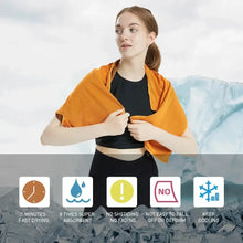 Load image into Gallery viewer, 30x100CM Breathable Cooling Towel Quick Dry Gym Yoga Running Camping Absorbent